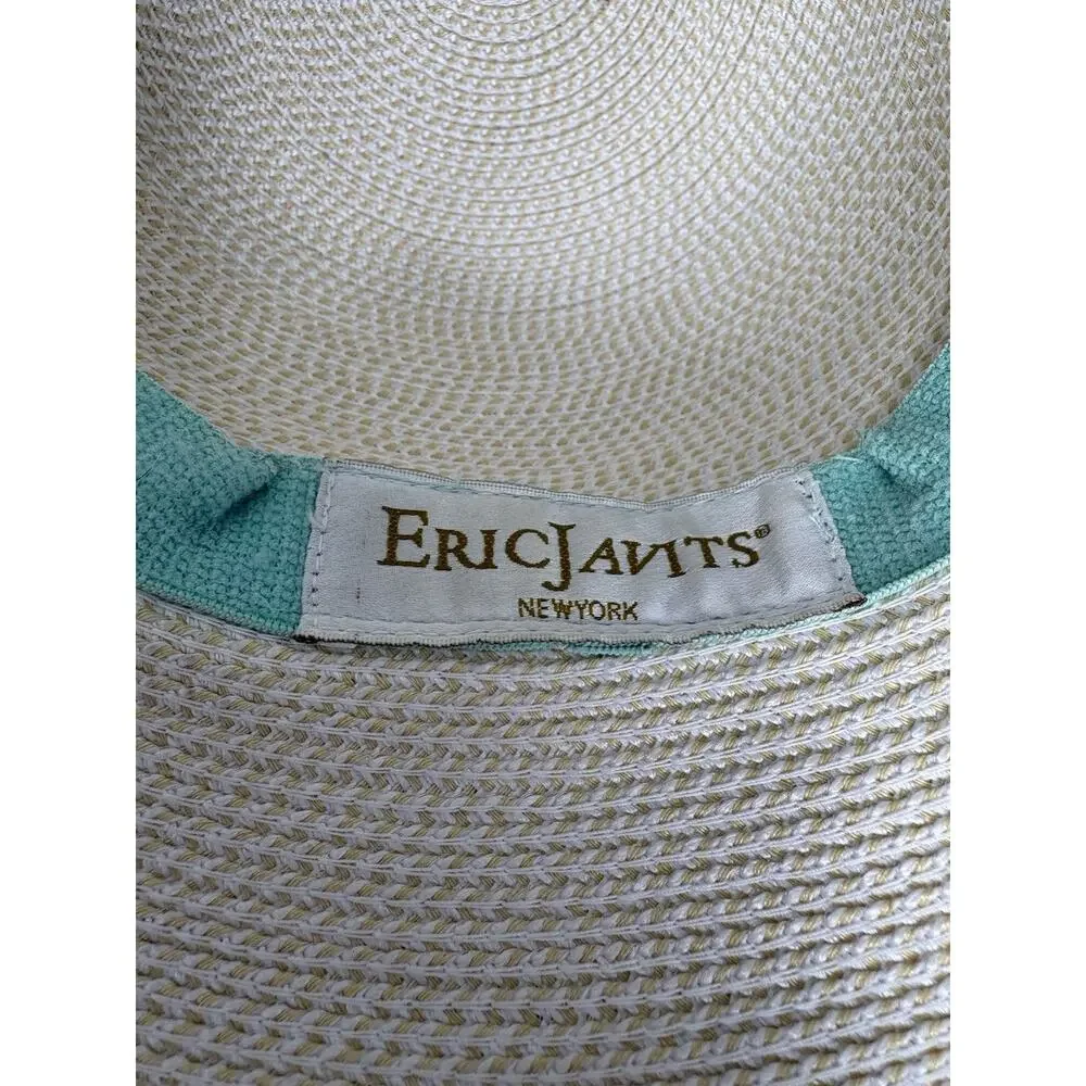 Eric Javits New York Squishee Hampton Woven Rolled Brim Sun Hat Packable - Picture 9 of 9